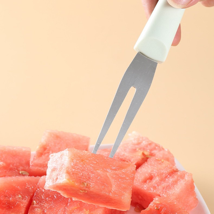 Taietor Decojitor pentru Pepene, , pentru Legume si Fructe, Multifunctional, Set din 3 Parti, Otel Inoxidabil si Plastic PP, 22.5 x 7 cm Verde [5]