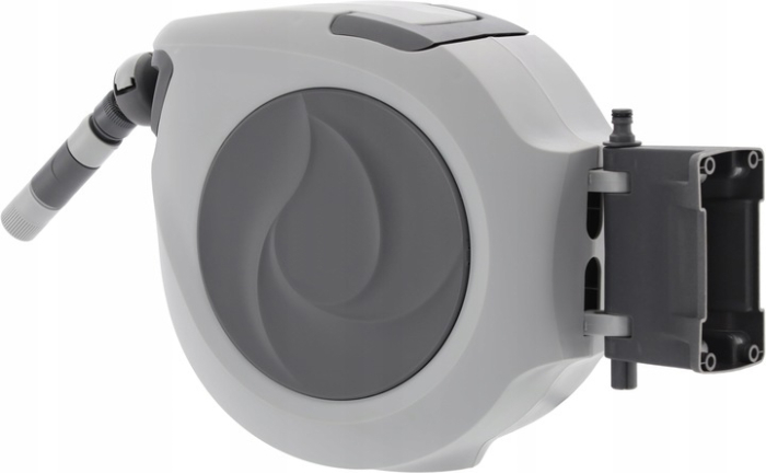 Tambur automat pentru furtun de gradina, 20m, montare pe perete, pivotant, retractabil [6]