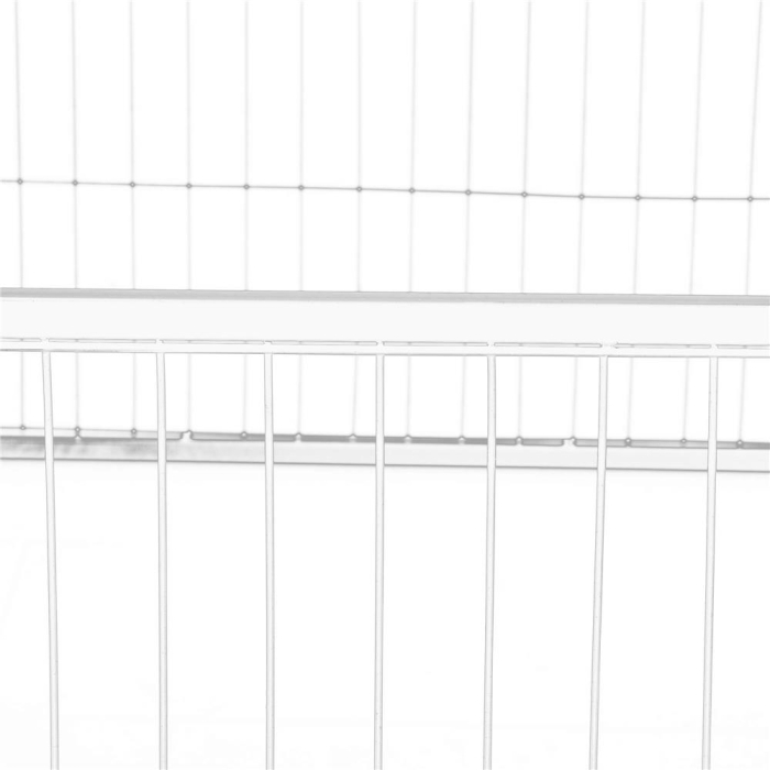 Tarc pentru animale de companie, din fier, forma configurabila, cu usa de acces, 4XL, 184x100x93cm, alb [19]