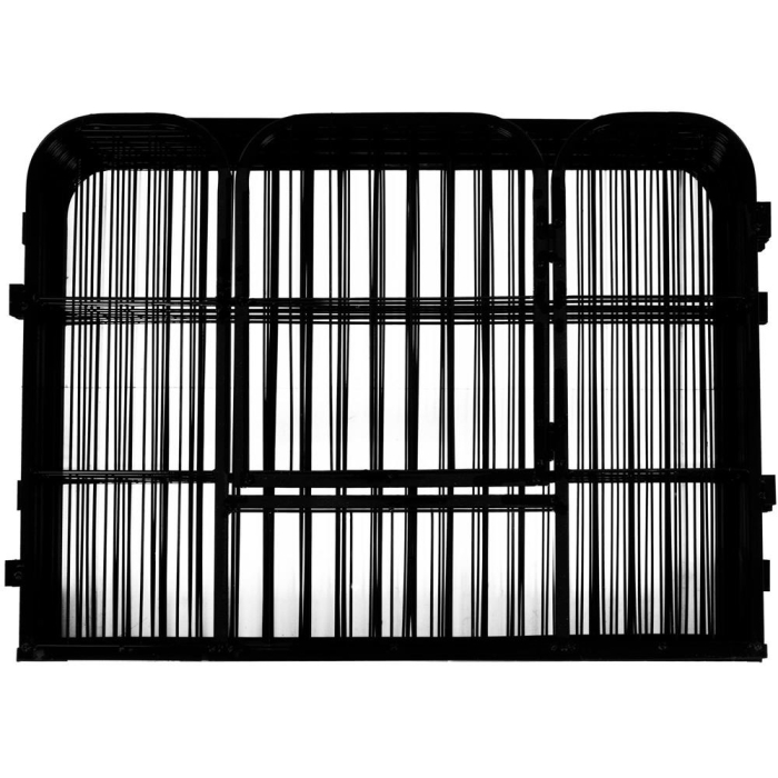 Tarc pentru animale de companie, din fier, forma configurabila, cu usa de acces, 5XL, 160x160x60cm, negru [14]