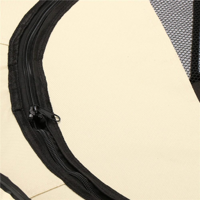 Tarc pliabil pentru animale de companie, diametru 91cm, gri crem [15]