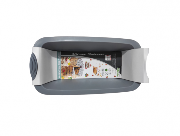 Tava pentru Tort si Chec din Silicon Non-Stick, Gri, Design Deosebit si Calitate Premium [4]