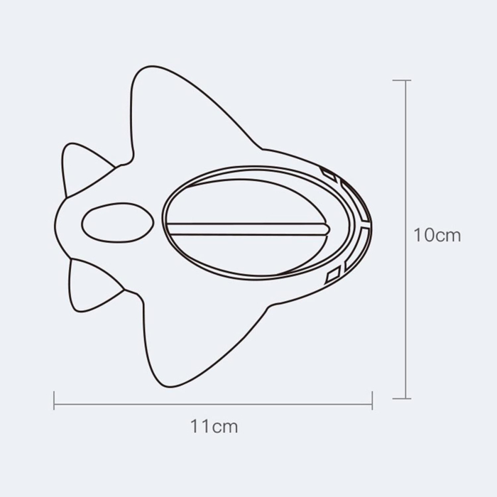 Termometru pentru Baie, , Plutitor, Rezistent la apa, Multifunctional, Model Avion, 11x10x4 cm, Rosu [5]
