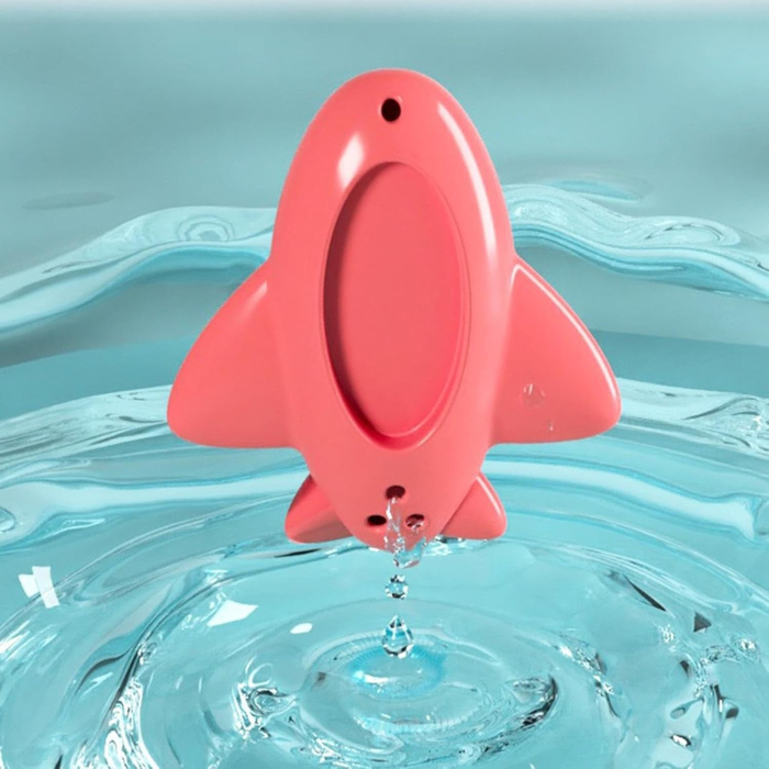 Termometru pentru Baie, , Plutitor, Rezistent la apa, Multifunctional, Model Avion, 11x10x4 cm, Rosu [4]