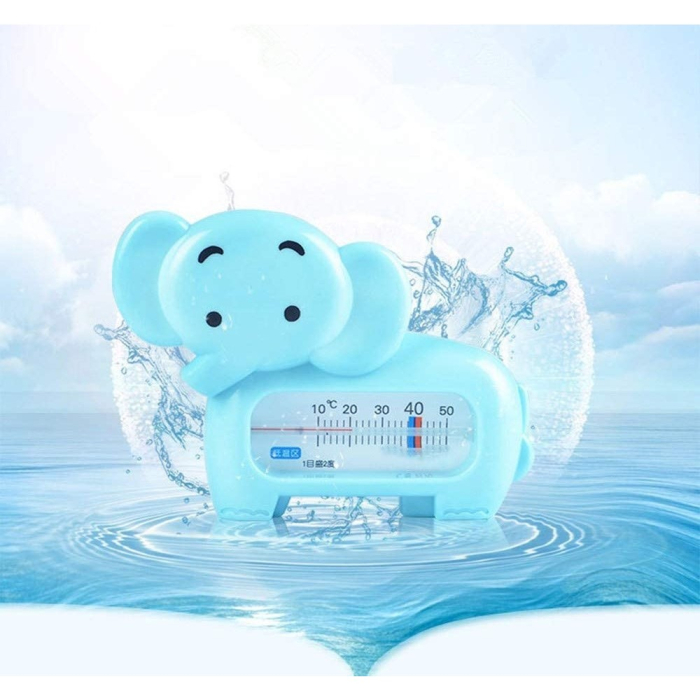 Termometru pentru Baie, , Plutitor, Rezistent la apa, Multifunctional, Model Elefant, 11.5x9x2 cm, Albastru [6]