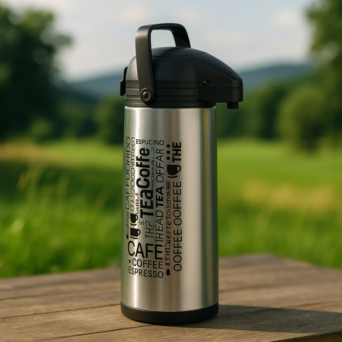 Termos bauturi 5Five Neta, inox, 1.8 litri, 17x13x36 cm, argintiu [5]