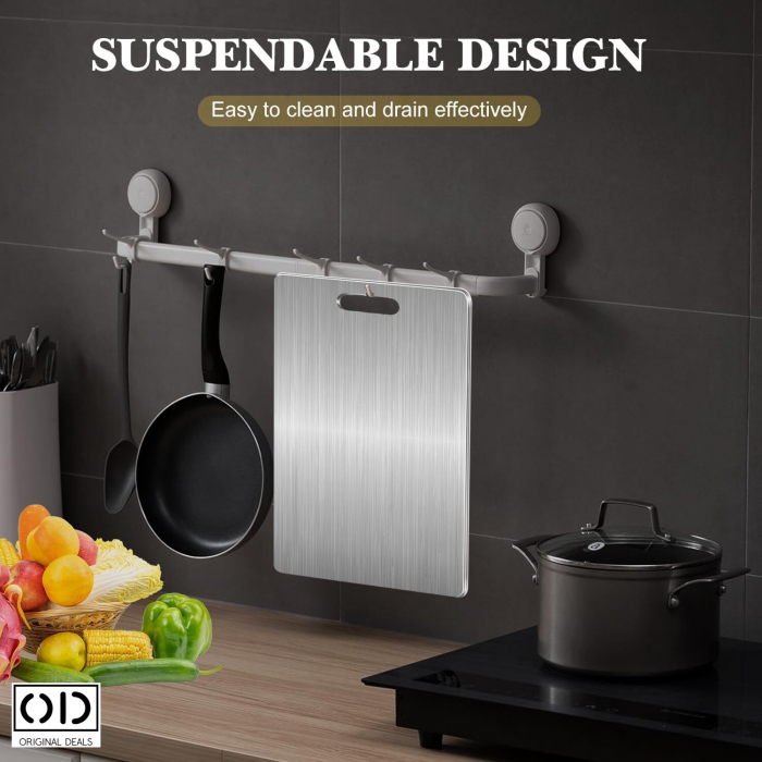 Tocator din Inox Tocator pentru Carne Legume Fructe Tocator Profesional Tocator de Bucatarie Profesional Tocator Antimicrobian Tocator Premium din Inox Tocator Metalic  Tocator din Otel [1]