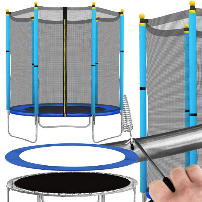 Trambulina Blue, cu plasa de protectie exterioara, 140 cm [2]