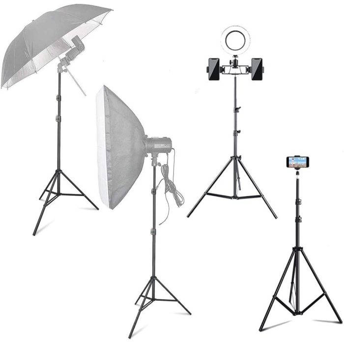 Trepied, , 210 cm, Metalic, Extensibil, 5 x 5 x 71 cm, Negru [3]