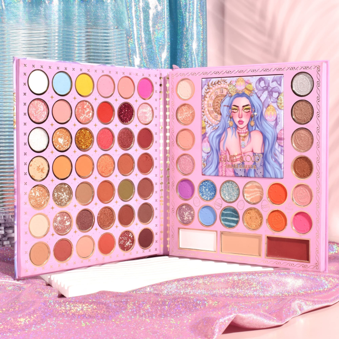 Trusa de Machiaj, KEVIN & COCO, Easter Style Blue, 69 culori, 20 x 22.5 cm [3]