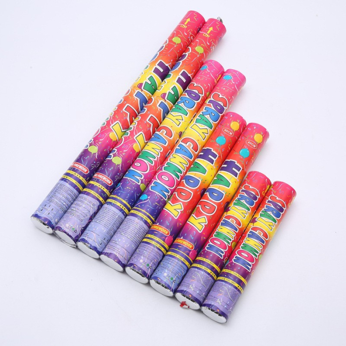 Tub de Confetti, , Clasic, 40x5 cm, Confetii Asortate din Plastic, Eliberare prin Rasucire, Multicolor [6]