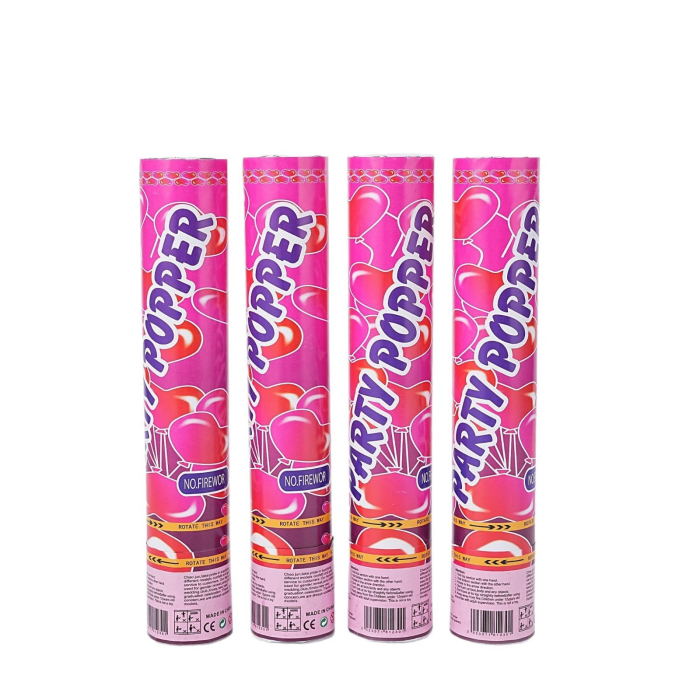 Tun Confetti, , Model Mix din Folie, 40 cm, Ambalaj din Carton, Eliberare prin Rasucire, Multicolor [2]