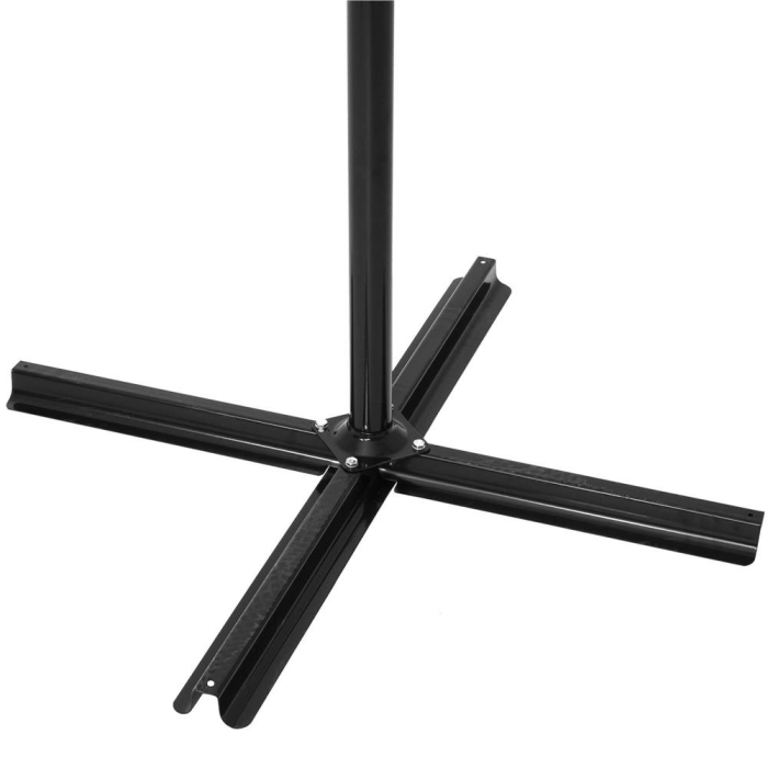 Umbrela de gradina cu brat lateral banana, cu husa, 300cm, gri [31]