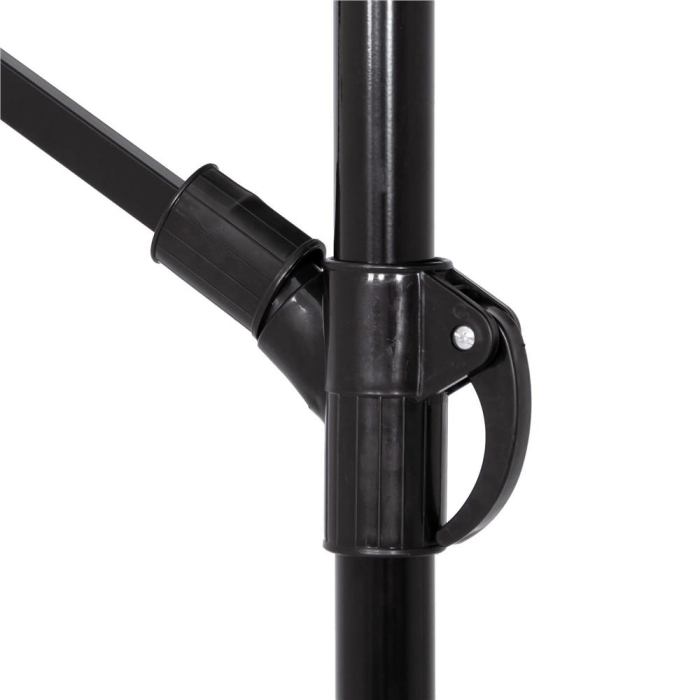 Umbrela de gradina cu brat lateral banana, cu husa, 300cm, gri [25]