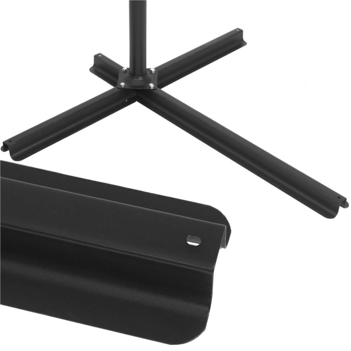 Umbrela de gradina cu brat lateral banana, cu husa, 300cm, rosu [18]