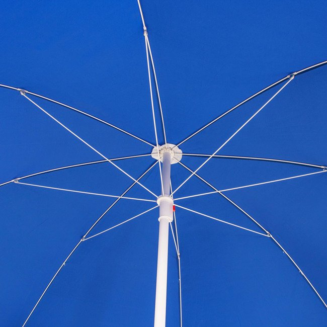 Umbrela de plaja pliabila, Sersimo BU003, 240cm, albastru [3]