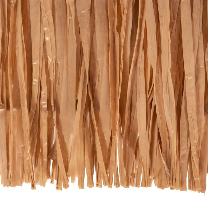 Umbrela de plaja tip hawai pliabila, cu inaltime si unghi reglabil, structura metalica, 160 cm, maro [27]