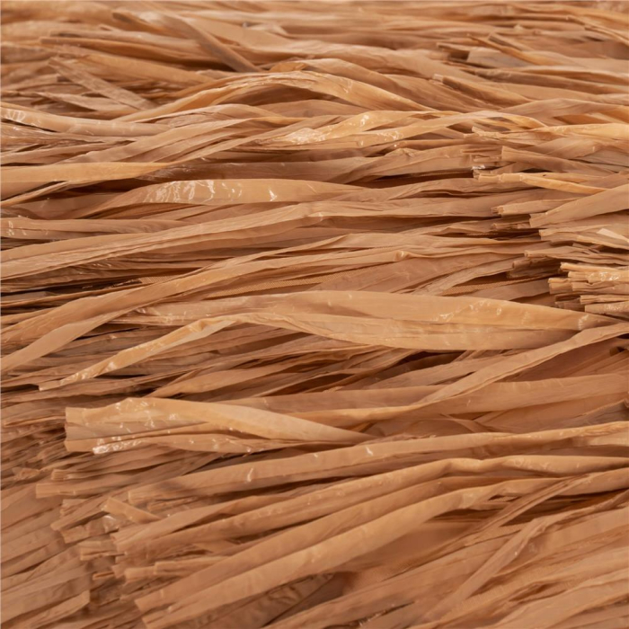 Umbrela de plaja tip hawai pliabila, cu inaltime si unghi reglabil, structura metalica, 160 cm, maro [28]