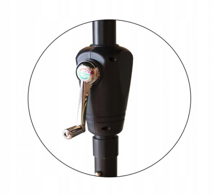 Umbrela terasa gradina, cu inclinare si husa, 300cm, Bej [3]