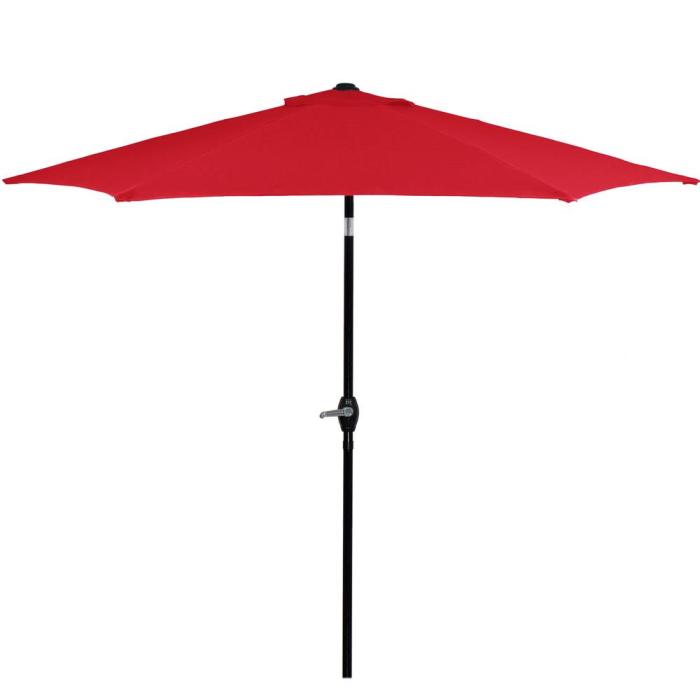 Umbrela terasa gradina, cu manivela si inclinare, diametru 250cm, Rosu [18]