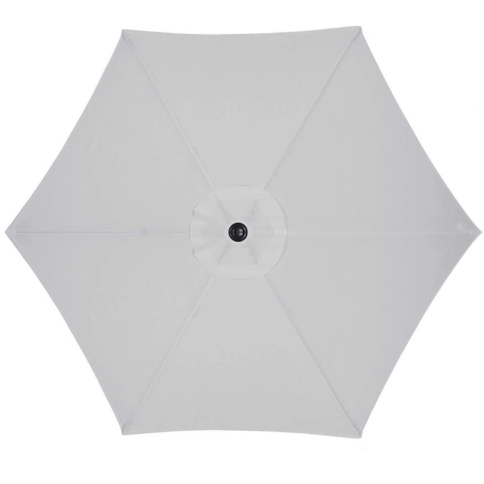 Umbrela terasa gradina, cu manivela si inclinare, diametru 260cm, gri [6]