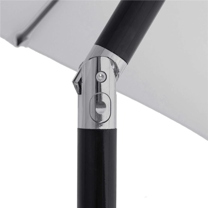 Umbrela terasa gradina, cu manivela si inclinare, diametru 260cm, gri [11]