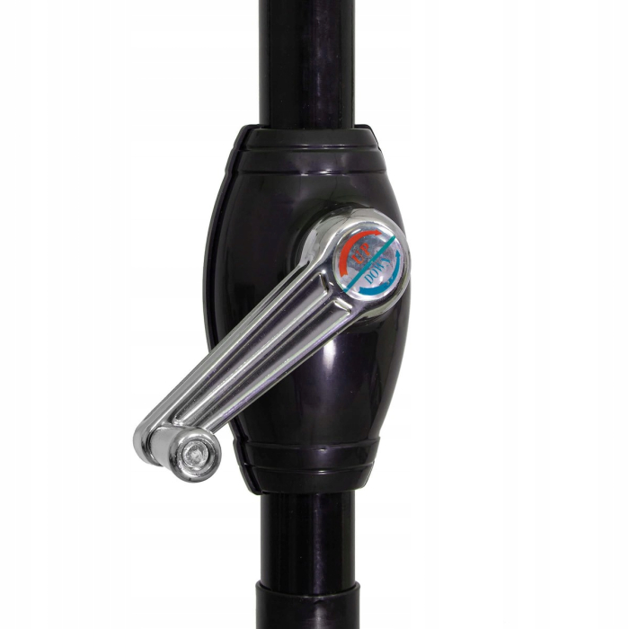 Umbrela terasa gradina, cu manivela si inclinare, GU23, diametru 260cm, maro [4]