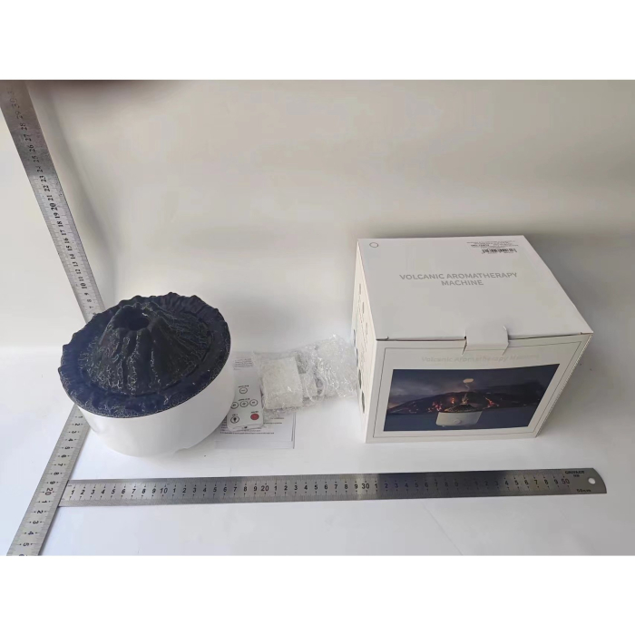 Umidificator de tip vulcan, , cu aromaterapie, cu telecomanda, 560 ml, model V21B, alb [10]