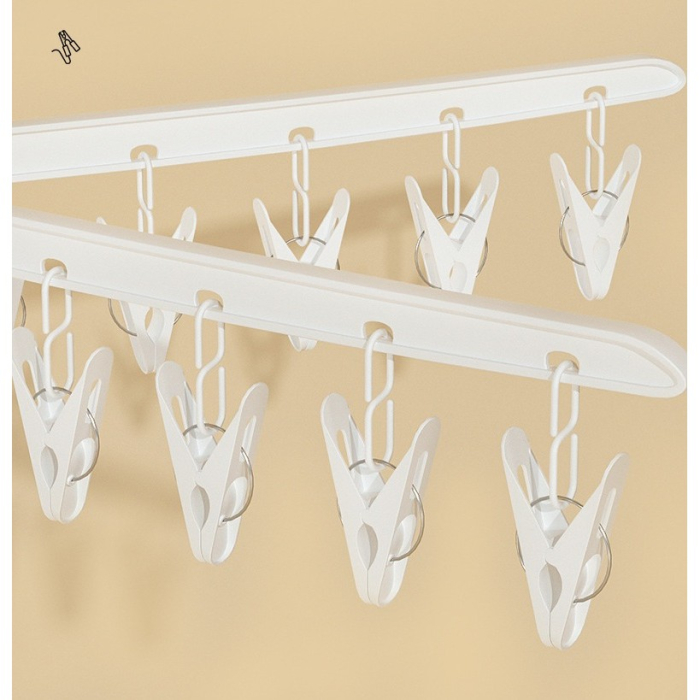 Uscator de Rufe Vertical, , 3 Niveluri, Pliabil, din ABS+PP+Otel Inoxidabil, Rotire 360 Grade, 178.7 x 75 cm, Alb [6]