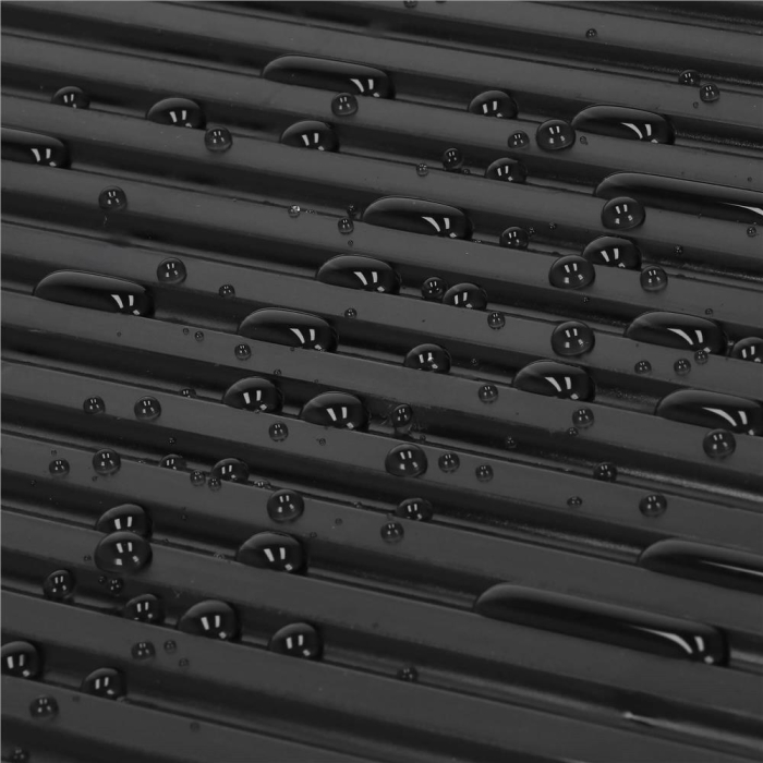 Uscator de vase cu suport tacamuri, din otel, cu tava de scurgere, 42x32x15cm, negru [11]