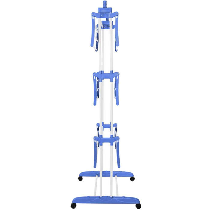 Uscator vertical pentru rufe, mobil si pliabil, cu doua umerase, 75x57x170cm, sarcina 15kg [9]