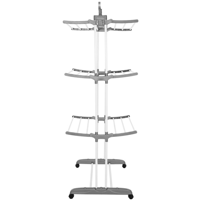 Uscator vertical pentru rufe, mobil si pliabil, cu doua umerase, 75x57x170cm, sarcina 20kg [25]