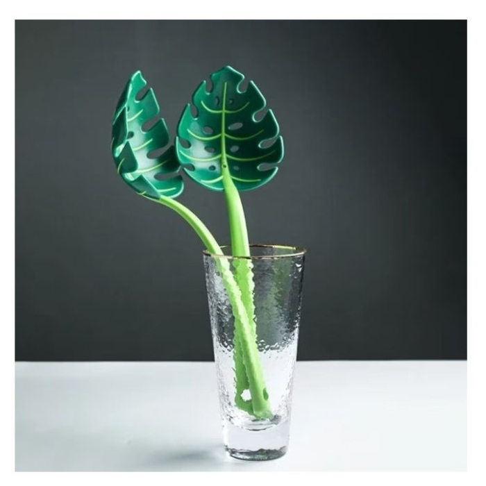 Ustensila bucatarie universala tip frunza, material ABS, creativa, design unic si modern, 30x9.5 cm, verde [5]
