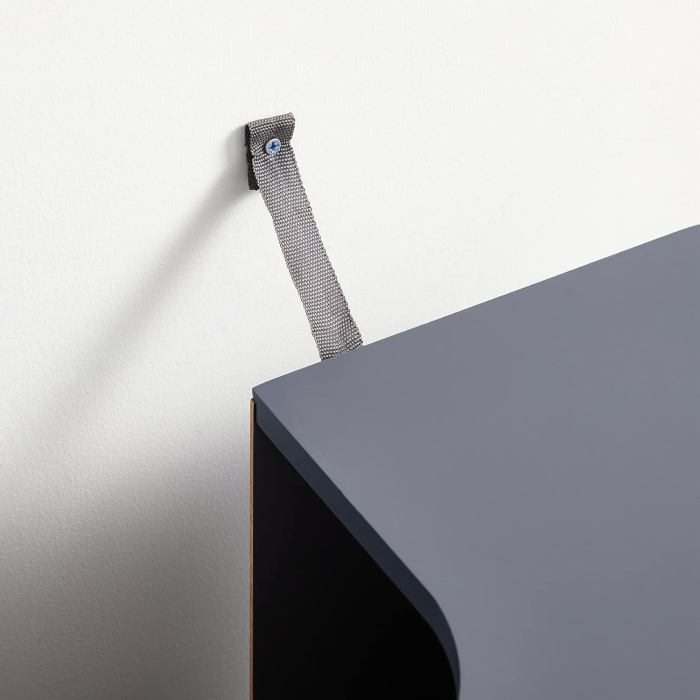 VASAGLE Dulap lavoar baie, cu spatiu de depozitare cu 2 usi si rafturi reglabile, 60x30x60cm, gri [8]