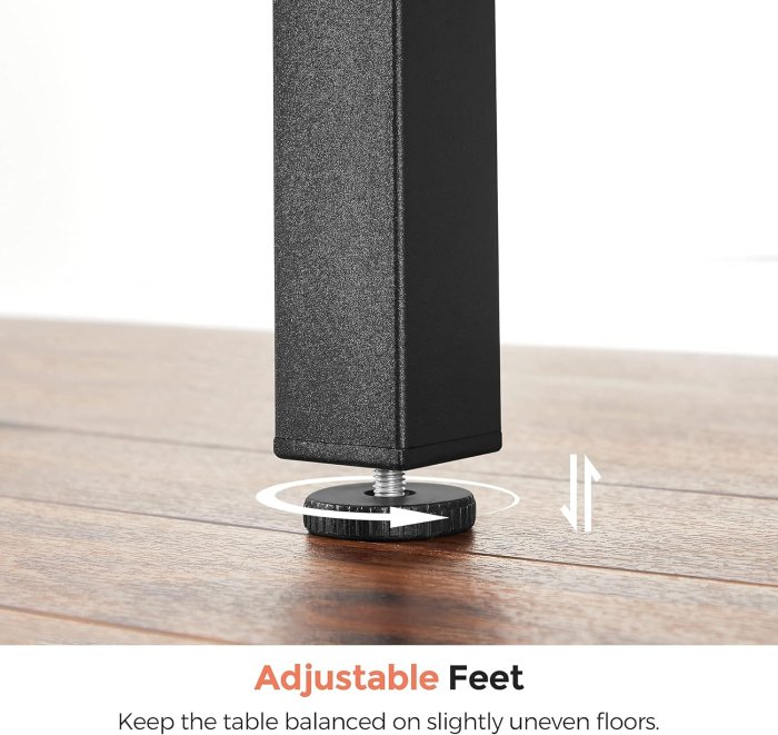 VASAGLE Masa de bucatarie sau living, extensibila, pentru spatii mici, stil industrial, 75x78x85/120cm, maro [5]