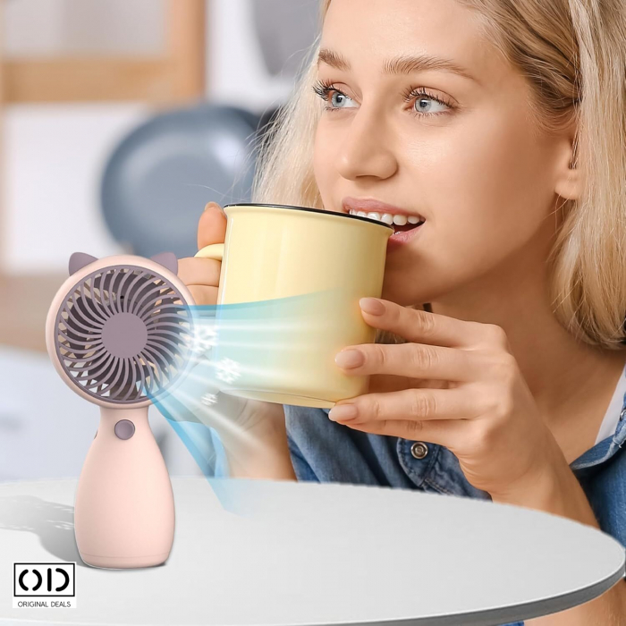 Ventilator portabil Ventilator de birou ventilator cu baterii Ventilator portabil cu acumulator Aer conditionat Montaj aer conditionat Evantai Pliabil Evantai doamne femei Evantai metalic [15]
