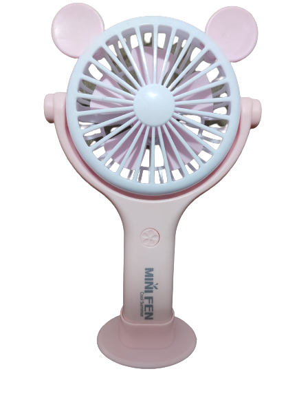 Ventilator 2in1 de Mana sau Birou, Foarte Puternic cu Acumulator Intern si Incarcare la USB, cu Lumini LED, Premium, Roz, Calitate Premium, Design Profesional | Original Deals [2]