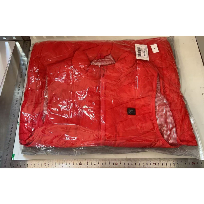 Vesta cu Incalzire, , Unisex, 2 Zone de Incalzire, Umplutura Bumbac, 3 Trepte de Temperatura, Incarcare USB, Rosu, 45 - 58 kg, Marime L [6]