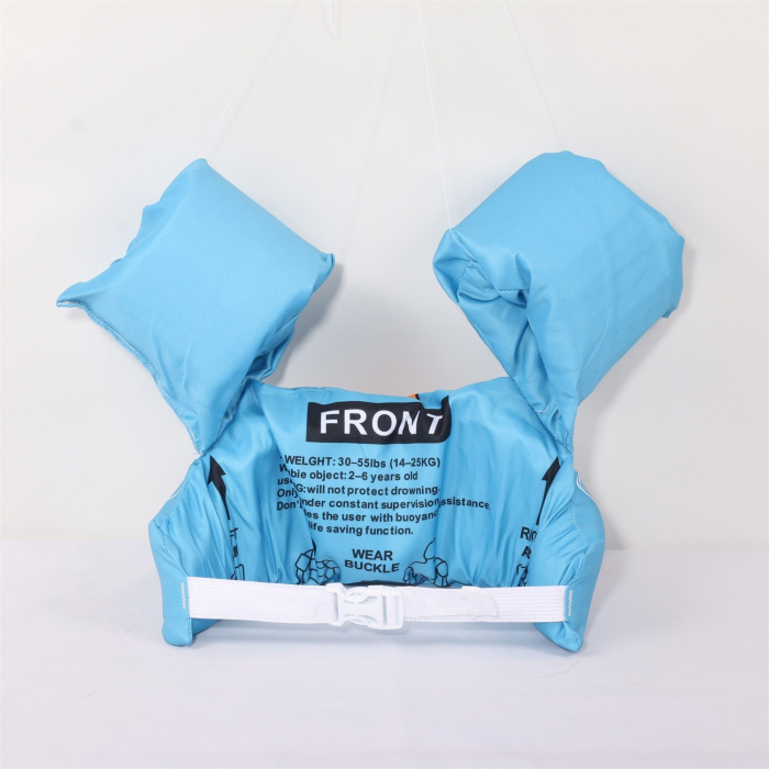 Vesta de salvare pentru copii cu aripioare de inot, , Albastru, Model stea de mare [2]