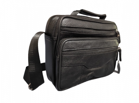 Geanta de Umar sau Mana Dreptunghiulara cu 6 Buzunare si Bretea Ajustabila, Piele Ecologica, Model Deosebit Premium [1]