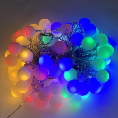 Instalatie Ghirlanda cu 20 de Becuri LED Color, cu Baterii [0]