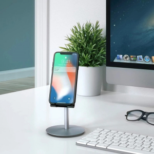 Suport Premium Metalic pentru Tableta sau Telefon cu Inaltime si Unghi de Vizualizare Reglabil - Negru [0]