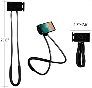 Suport Multifunctional Flexibil pentru Gat Reglabil compatibil Telefon sau Tableta Premium Vlog Universal [2]