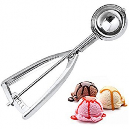 Lingura Dozatoare pentru Servit Cupe de Inghetata, cu Sistem de Taiere si Desprindere, Premium din Inox [2]