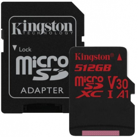 Card de Memorie Micro SD 512 GB, Compatibil Telefon, Tableta, Camera Foto si Video, Console Jocuri, Model Premium, Kingston [2]