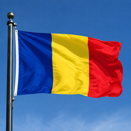 Steag Tricolor Romania din Poliester 90 x 150 cm, 80 g/mp, cu Sistem de Prindere - ORIGINAL DEALS [1]