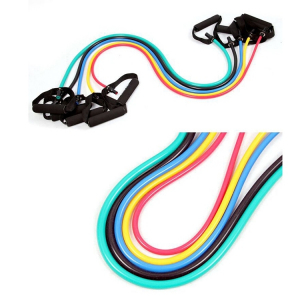 Extensor Fitness cu Corda Elastica din Latex pentru Tonifiere Muschi Piept, Brate, Spate, Abdomen, Picioare [4]