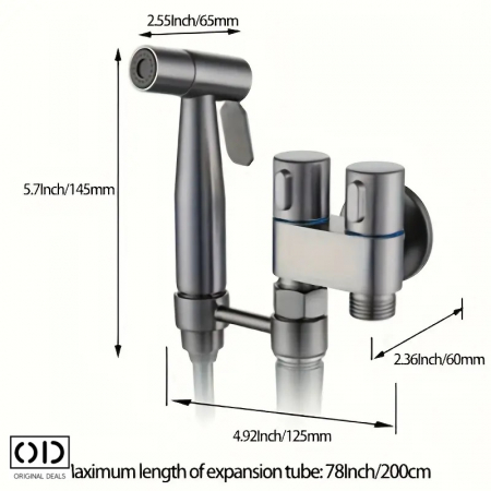 Adaptor Bideu Adaptor wc bideu Adaptor bideu pentru wc accesoriu pentru bideu robinet bideu cap de dus pentru bideu para dus pentru bideu set de dus pentru bideu baterie bideu pulverizator bideu [6]