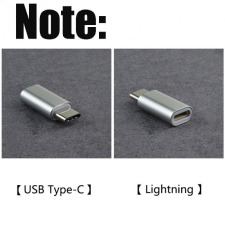 Adaptor Lightning (mama) to Type-C(tata) 2,8 cm Argintiu [1]