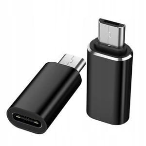 ✨TOATE PRODUSELE✨ - Adaptor Micro USB spre Lightning, , 2.8 cm, Negru